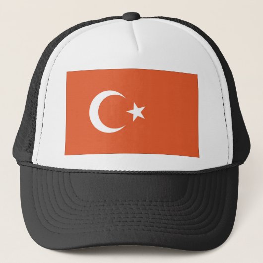 Türkische Flagge Truckerkappe (Vorderseite)