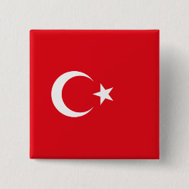 Türkische Flagge (Türkei) Button