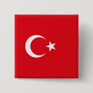 Türkische Flagge (Türkei) Button
