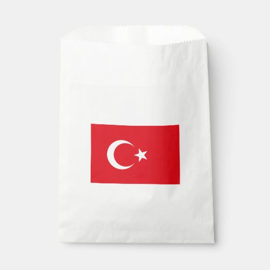 Türkische Flagge (Türkei) Geschenktütchen (Vorderseite)