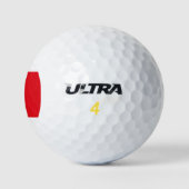 Türkische Flagge (Türkei) Golfball (Logo)