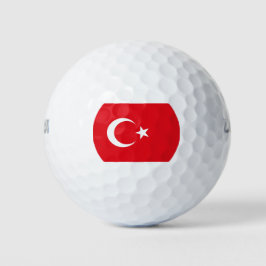 Türkische Flagge (Türkei) Golfball
