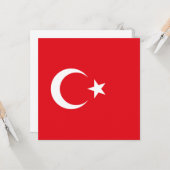 Türkische Flagge (Türkei) Karte (Vorderseite/Rückseite Beispiel)
