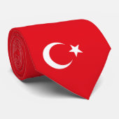 Türkische Flagge (Türkei) Krawatte (Gerollt)