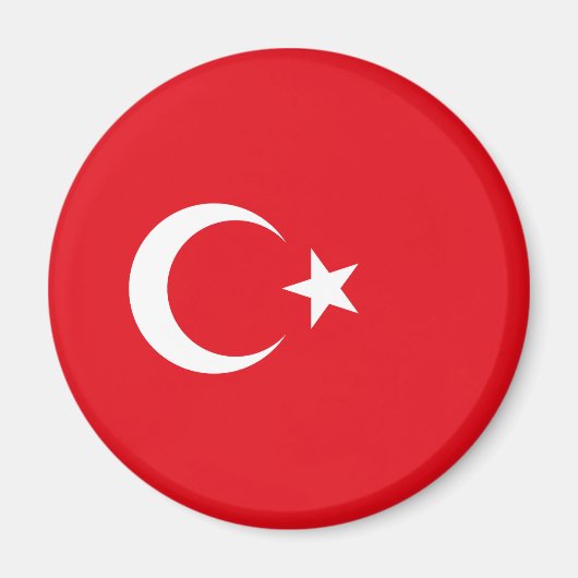 Türkische Flagge (Türkei) Magnet (Vorne)