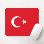 Türkische Flagge (Türkei) Mousepad (Mit Mouse)