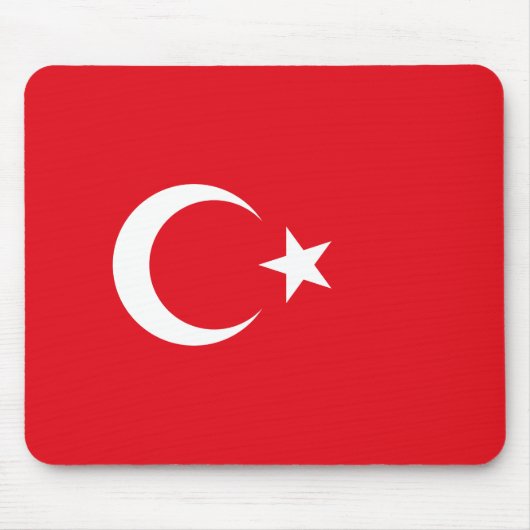 Türkische Flagge (Türkei) Mousepad (Vorne)