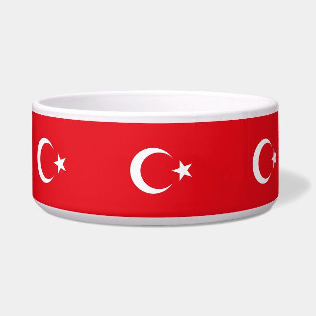 Türkische Flagge (Türkei) Napf (Vorderseite)