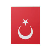 Türkische Flagge (Türkei) Notizblock (Rotiert)