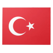 Türkische Flagge (Türkei) Notizblock (Vorderseite)
