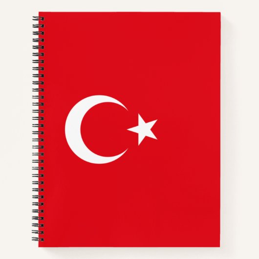 Türkische Flagge (Türkei) Notizblock (Vorderseite)