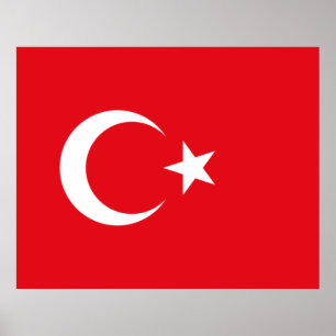 Türkische Flagge (Türkei) Poster
