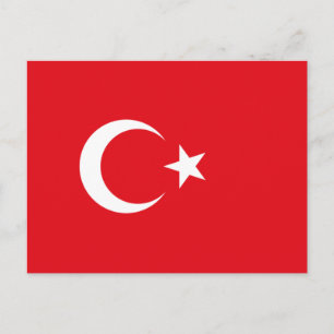 Türkische Flagge (Türkei) Postkarte