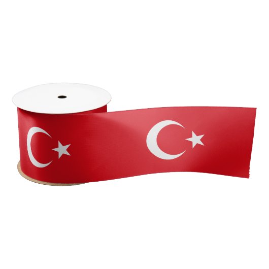 Türkische Flagge (Türkei) Satinband (Spule)
