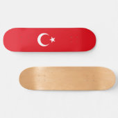 Türkische Flagge (Türkei) Skateboard (Horizontal)