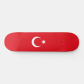 Türkische Flagge (Türkei) Skateboard (Horizontal)