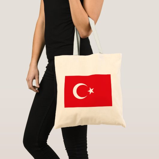 Türkische Flagge (Türkei) Tragetasche (Vorderseite (Produkt))
