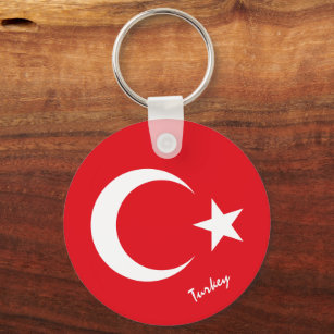 Türkische Flagge & Türkei Urlaub, Patrioten / Spor Schlüsselanhänger