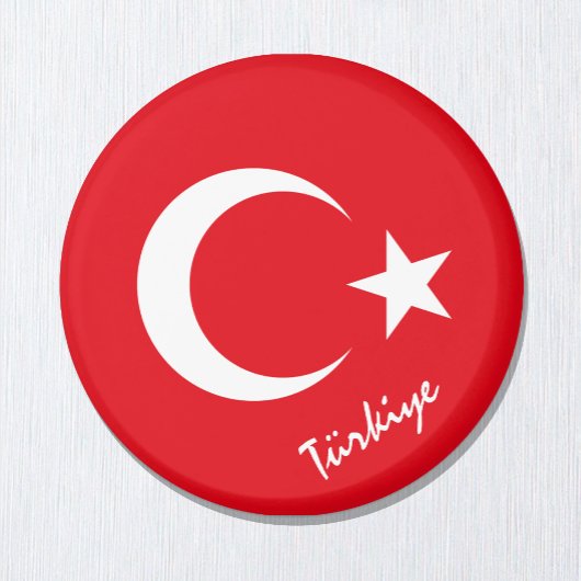 Türkische Flagge / Türkiye Urlaub / Sportfans Magn Magnet