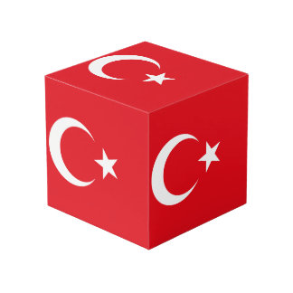 Türkische Flagge Würfel