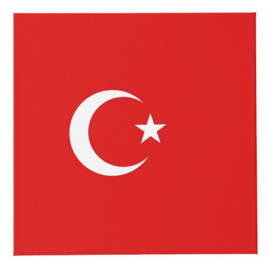 Türkische Flagge Würfel (Vorderseite)