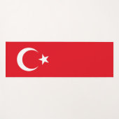Türkische Flagge Yogamatte (Vorderseite (Horizontal))