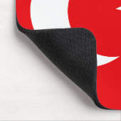 Türkische Flaggen-T - Shirts und Geschenke Mousepad (Ecke)