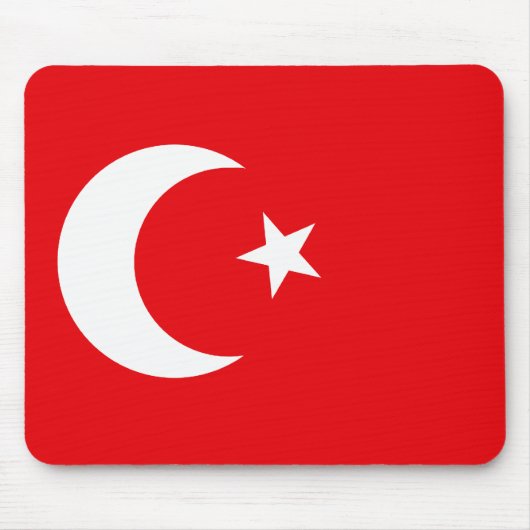 Türkische Flaggen-T - Shirts und Geschenke Mousepad (Vorne)