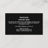 Türkische Flaggengestaltung, Flagge der Türkei Visitenkarte (Rückseite)