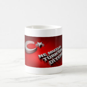 türkische Flaggenschale Kaffeetasse