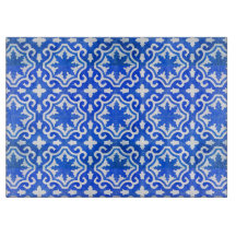 Türkische Fliese in Blauem und in weißem
