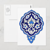 Türkische Fliese Postkarte (Vorne/Hinten)
