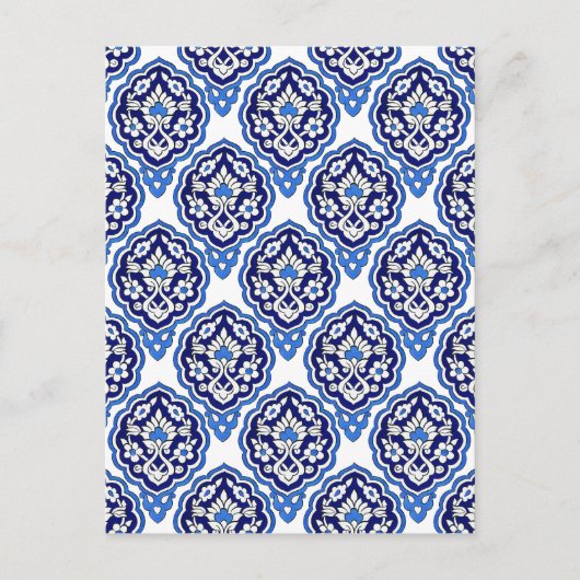 Türkische Fliese Postkarte (Vorderseite)