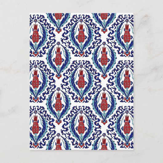 Türkische Fliese Postkarte (Vorderseite)