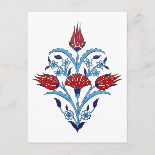 Türkische Fliese Postkarte (Vorderseite)
