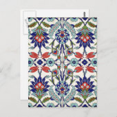 Türkische Fliese Postkarte (Vorne/Hinten)