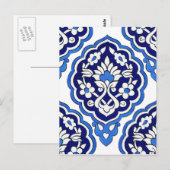 Türkische Fliese Postkarte (Vorne/Hinten)