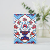 Türkische Fliese Postkarte (Stehend Vorderseite)