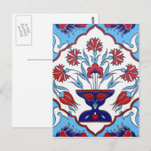 Türkische Fliese Postkarte (Vorne/Hinten)
