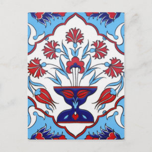 Türkische Fliese Postkarte