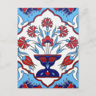 Türkische Fliese Postkarte