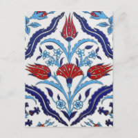 Türkische Fliese Postkarte