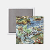 Türkische Frau durch einen Strom Magnet (Vorderseite/Rückseite)