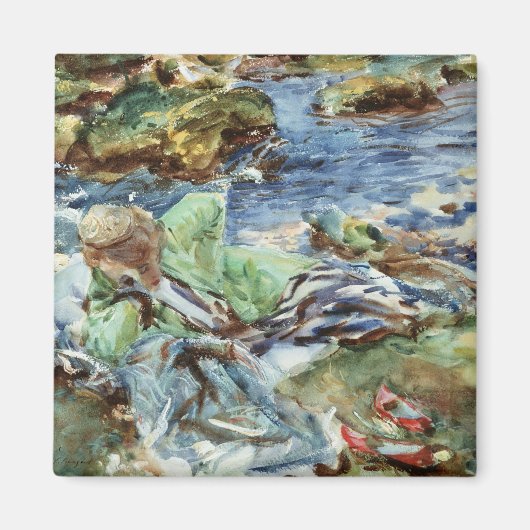 Türkische Frau durch einen Strom Magnet (Vorne)