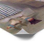 Türkische Frau mit ihrem Diener Poster (Ecke)