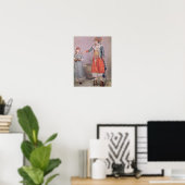 Türkische Frau mit ihrem Diener Poster (Heimbüro)
