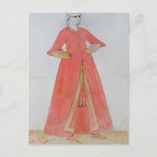 Türkische Frau Postkarte (Vorderseite)