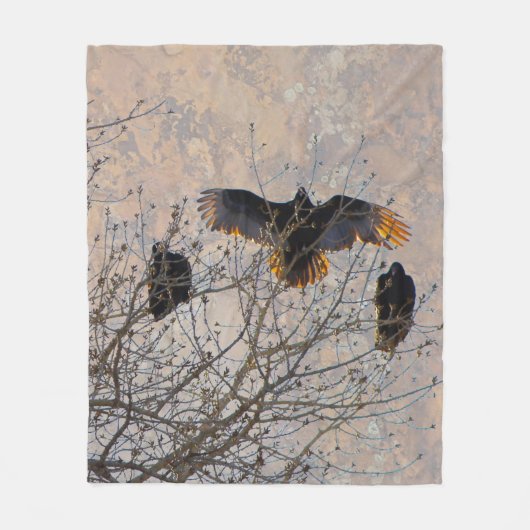Türkische Geier Fleecedecke (Vorderseite)