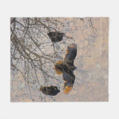 Türkische Geier Fleecedecke (Vorderseite (Horizontal))