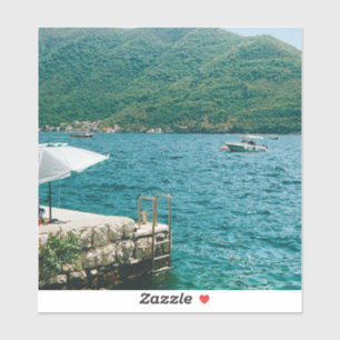 Türkische Gewässer von Perast - Montenegro Aufkleber